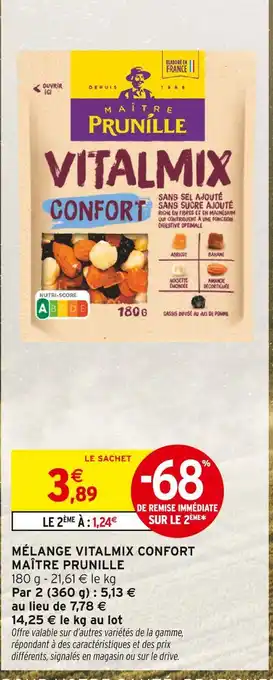 Intermarché MAÎTRE PRUNILLE Mélange Vitalmix Confort offre
