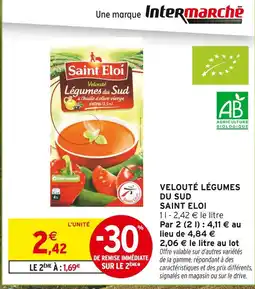 Intermarché SAINT ELOI Velouté Légumes du Sud offre