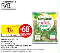 Intermarché BONDUELLE Mâche Roquette offre