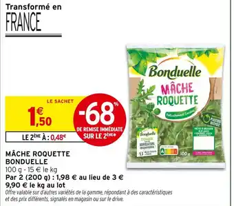 Intermarché BONDUELLE Mâche Roquette offre