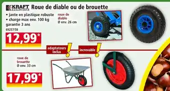 Norma Kraft Werkzeuge Roue de diable offre