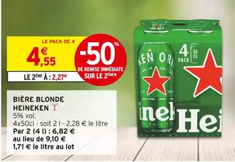 Intermarché HEINEKEN Bière Blonde offre