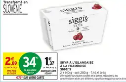 Intermarché SIGGI'S Skyr à l'islandaise à la framboise offre