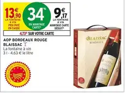 Intermarché Blaissac AOP Bordeaux Rouge offre