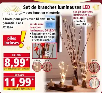 Norma I-GLOW Set de mini branches lumineuses offre