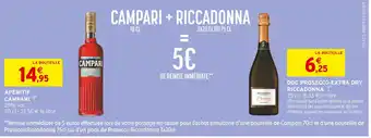 Intermarché Campari / Riccadonna Campari + Riccadonna = 5 € de remise immédiate offre