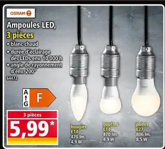 Norma OSRAM Ampoules led offre