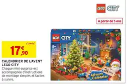 Intermarché LEGO Calendrier de l'Avent LEGO City offre