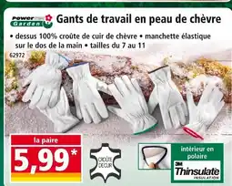 Norma POWERTEC GARDEN Gants de travail en peau de chèvre offre