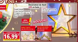 Norma Winterworld Décoration de Noël LED en bois offre
