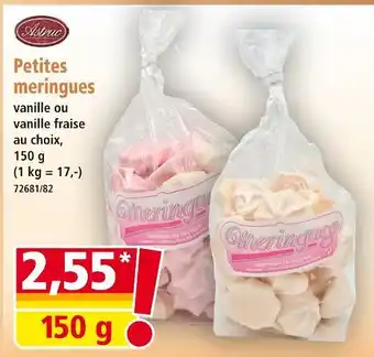 Norma Astruc Petites meringues vanille offre