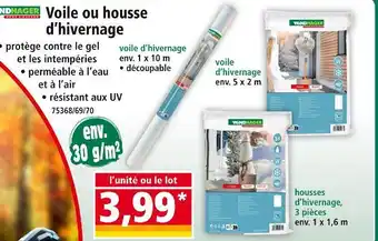 Norma Voile ou housse d'hivernage offre