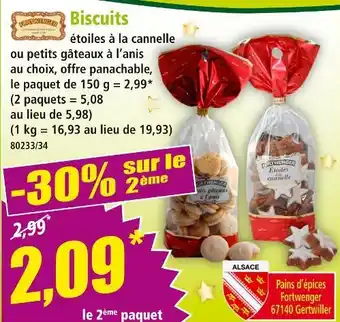 Norma Fortwenger Biscuits offre