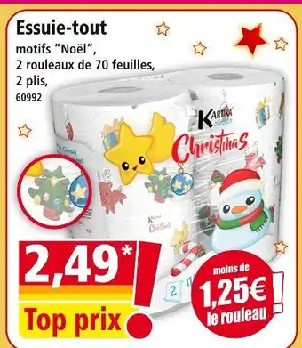 Norma Kartika Essuie-tout motifs Noël offre