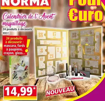 Norma Calendrier de l'avent maquillage offre