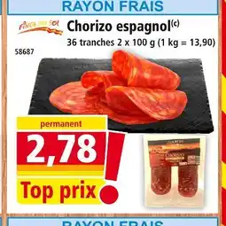 Norma Finca del Sol Chorizo espagnol offre