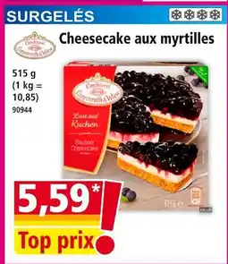Norma Coppenrath & Wiese Cheesecake aux myrtilles offre