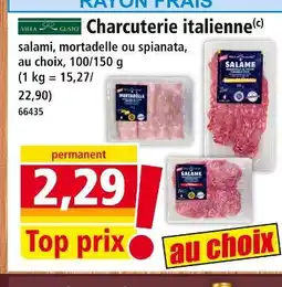 Norma VILLA GUSTO Charcuterie italienne salami offre
