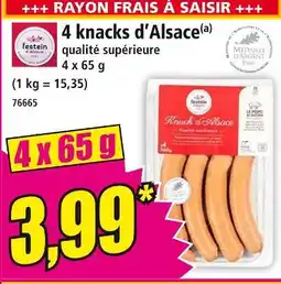 Norma Festein 4 knacks d'Alsace offre