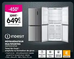 Pulsat Indesit Réfrigérateur Multiportes offre
