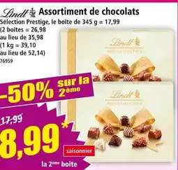 Norma LINDY Assortiment de chocolats Sélection Prestige offre