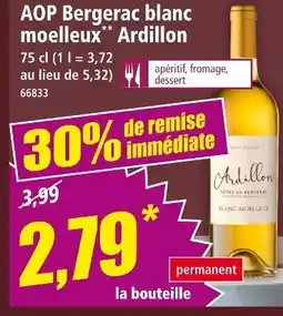 Norma ARDILLON AOP Bergerac blanc moelleux offre