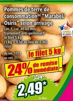 Norma Pommes de terre de consommation offre
