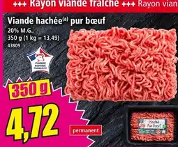 Norma Viande hachée pur bœuf offre
