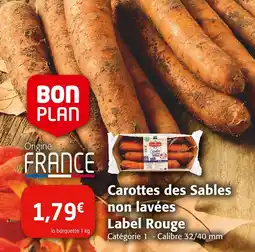 Colruyt Priméale Carottes des Sables non lavées Label Rouge offre