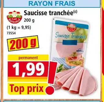 Norma Saucisse tranchée offre
