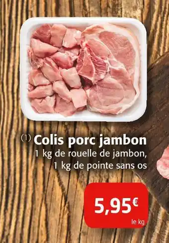 Colruyt Colis porc jambon offre