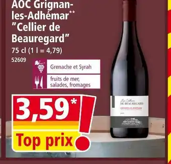 Norma CELLIER DE BEAUREGARD AOC Grignan-les-Adhémar offre