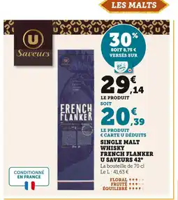 U Express U SAVEURS Single Malt Whisky French Flanker offre