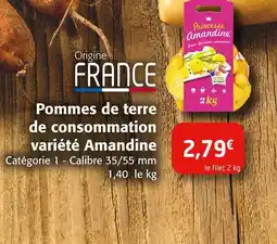 Colruyt Pommes de terre de consommation variété Amandine offre