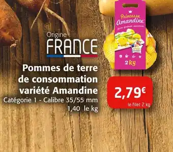 Colruyt Pommes de terre de consommation variété Amandine offre