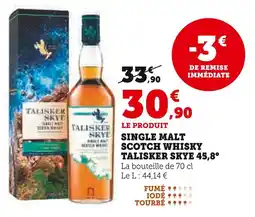 U Express TALISKER SKYE Single Malt Scotch Whisky 45,8° offre