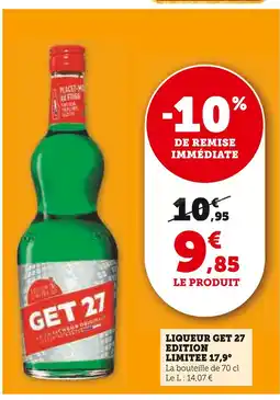 U Express GET 27 Liqueur Édition Limitée 17,9° offre