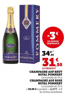 U Express POMMERY Champagne AOP Brut Royal offre