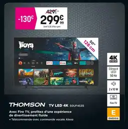 Pulsat Thomson TV LED 4K offre