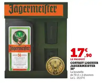 U Express Jägermeister Coffret Liqueur offre