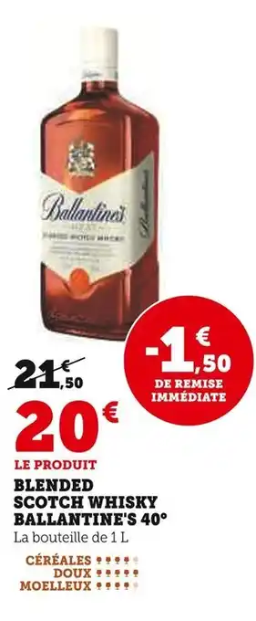 U Express BALLANTINE'S Blended Scotch Whisky 40° offre