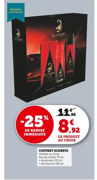 U Express Coffret Scorpio offre
