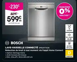 Pulsat Bosch Lave-vaisselle connecté offre