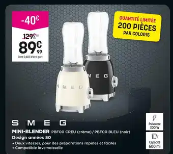 Pulsat SMEG Mini-Blender offre