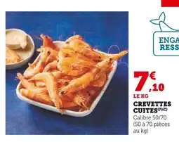 Super U Crevettes cuites offre