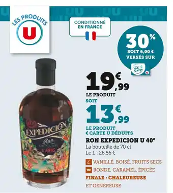 U Express U Ron expedicion 40° offre