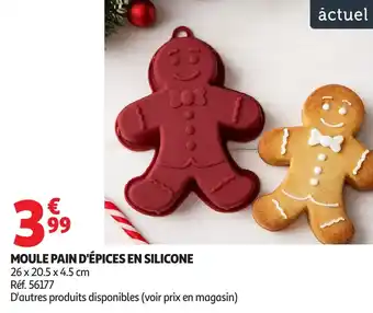 Auchan Moule pain d'épices en silicone offre