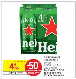 Intermarché Express HEINEKEN Bière Blonde offre