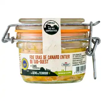 Gamm vert Foie gras de canard entier du Sud-Ouest IGP Les Sens du Terroir offre