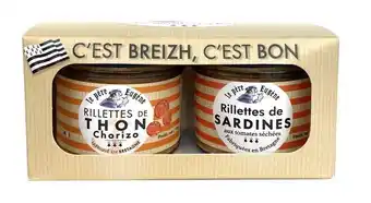 Gamm vert Duo de rillettes sardines tomates séchées et thon chorizo Le Père Eugène offre
